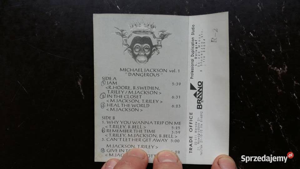 kaseta magnetofonowa Michael Jackson Dangerous Siemiatycze sprzedam