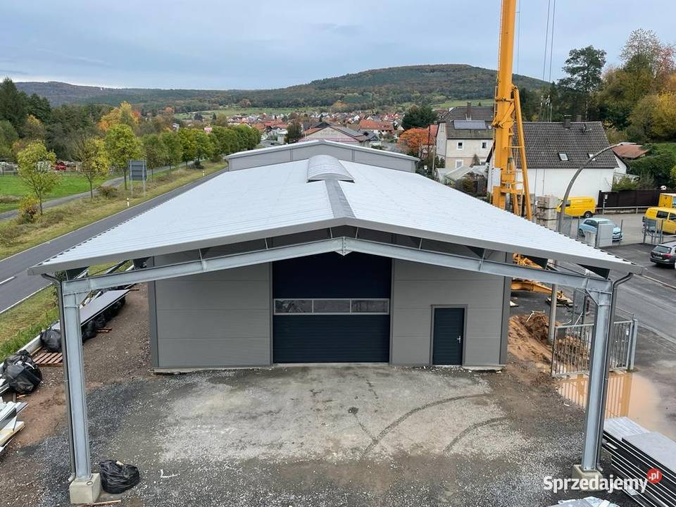 hala stalowa magazyn warsztat obiekt z płyty Szczury