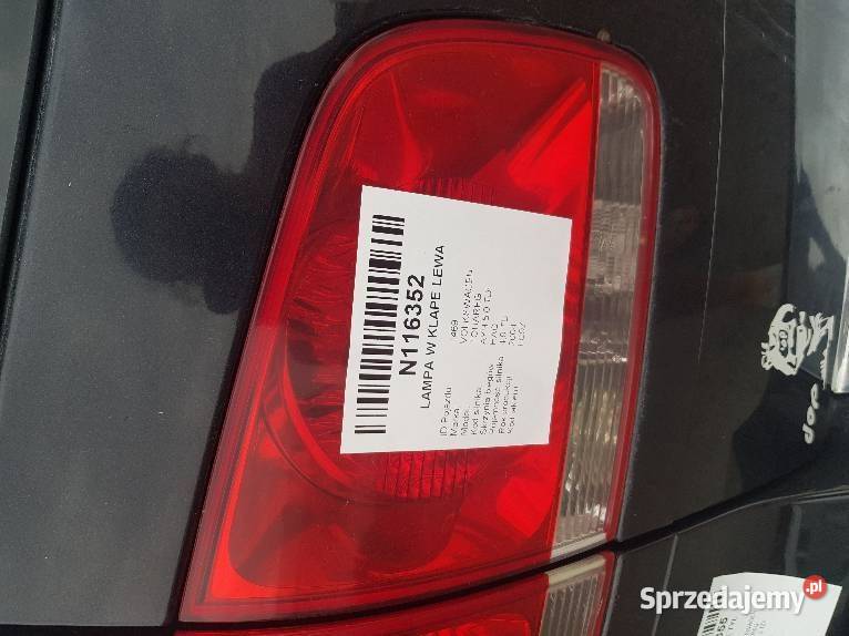 TOUAREG LAMPA W KLAPE LEWA