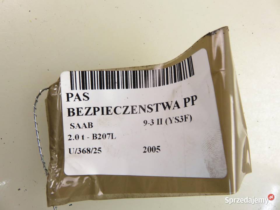 PAS PRAWY PRZEDNI SAAB 93 II YS3F 12757693 osobowe