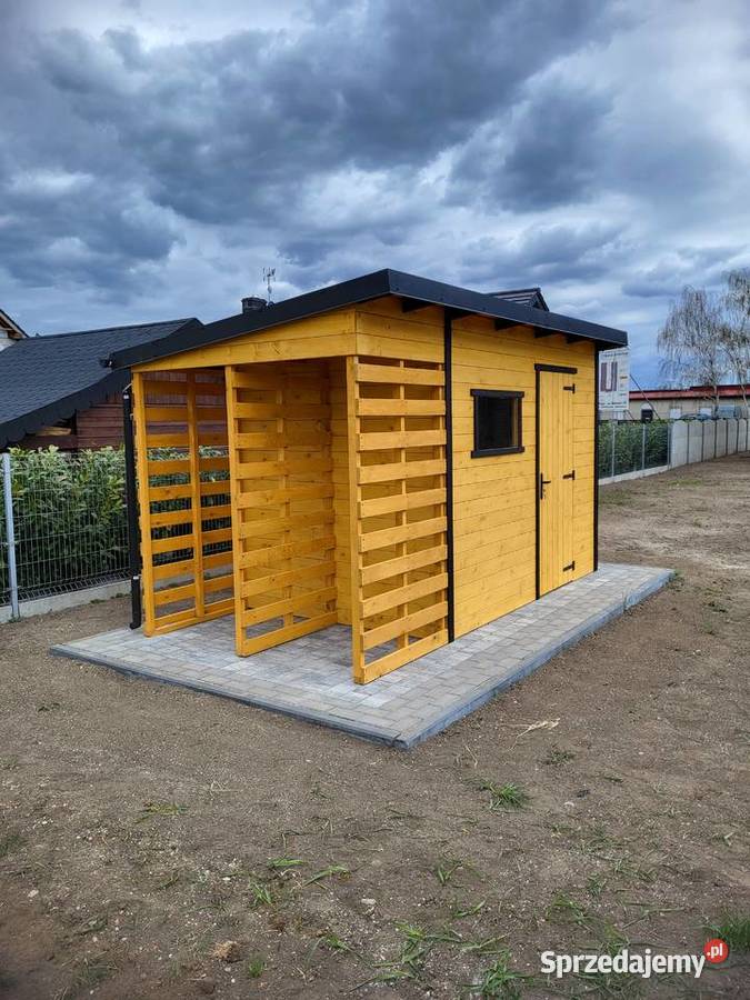 Domek narzędziowy ogrodowy 3x2 z drewutnią Poznań