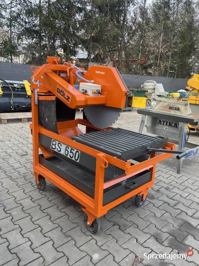 Piła przecinarka stolikowa GOLZ BS 650 do cegieł Ślesin