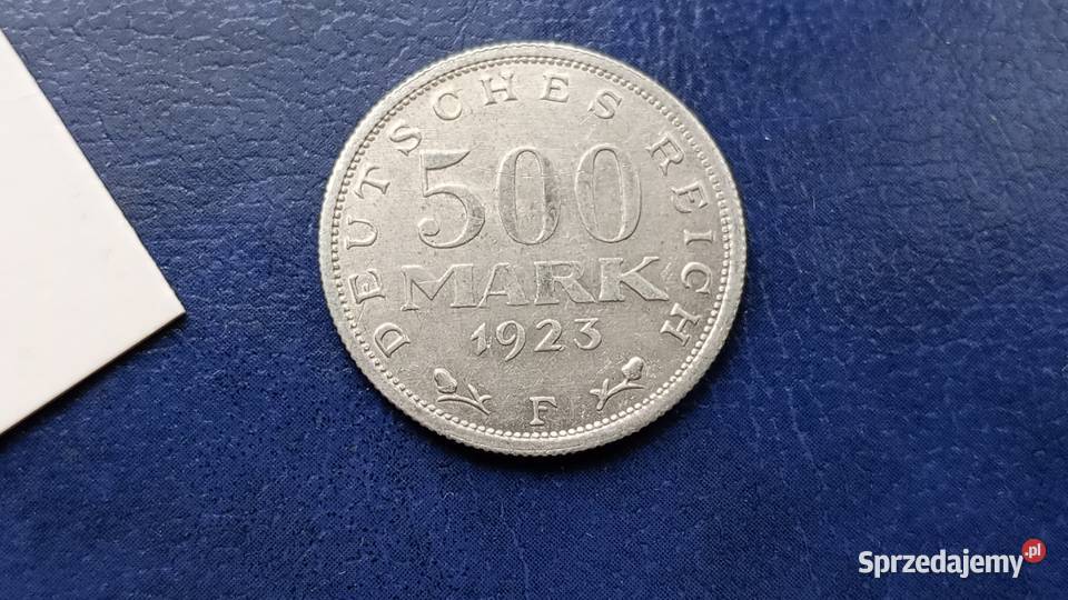 Stare monety 500 mark 1923 F Niemcy Lesko sprzedam