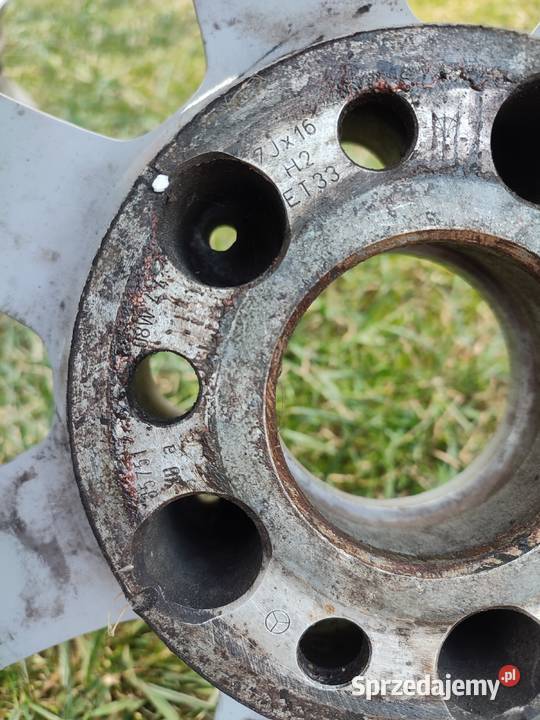 Alufelgi oryginalne R16 Mercedes 4 Komplet aluminiowe Wieluń