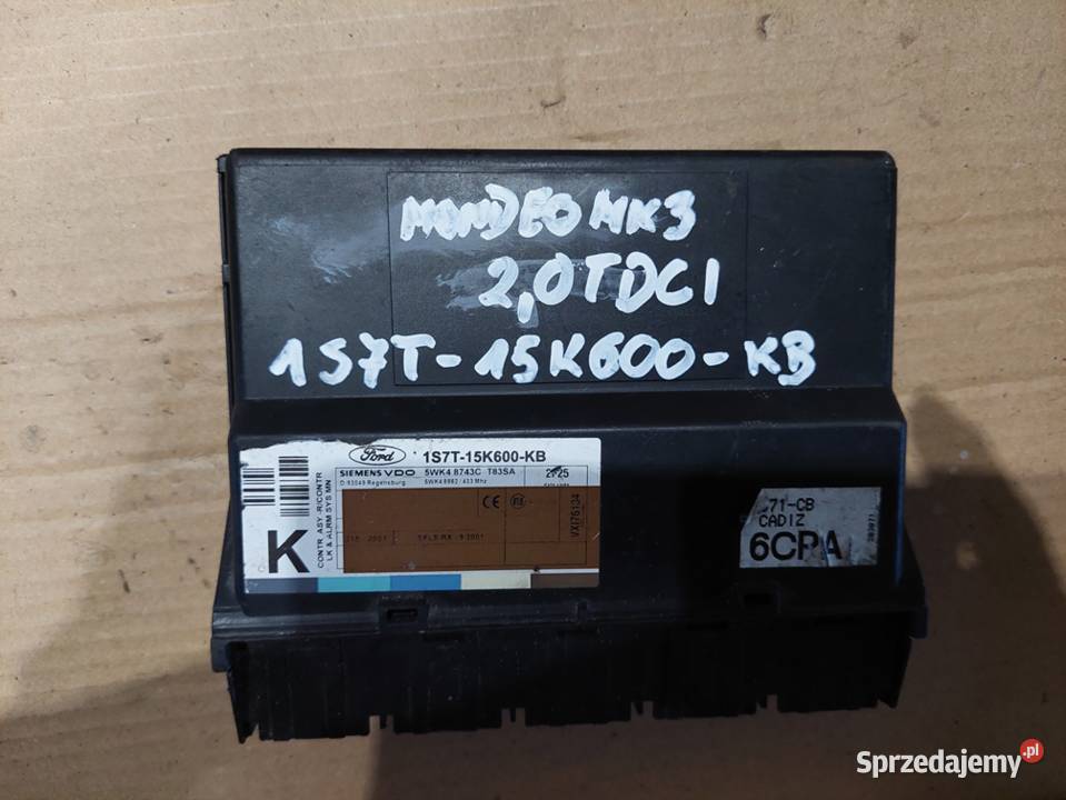 FORD MONDEO MK3 moduł komfortu 1S7T15K600KB Kielce