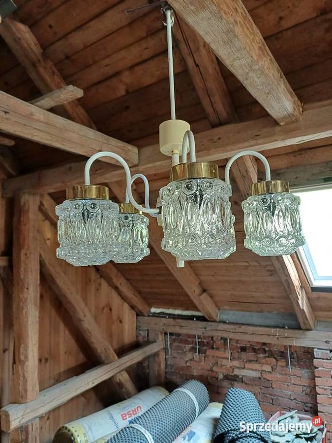 Retro lampa wiszaca z 60 tych lat firmy Kamenick Lubań