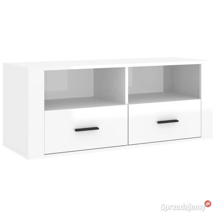 Szafka pod TV wysoki połysk biała 100x35x40 mazowieckie Warszawa sprzedam