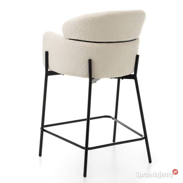 Hoker Tapicerowany Bolzano Boucle Jasnobeżowe Tarchały Małe