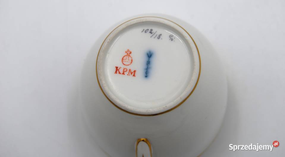 Porcelana KPM zestaw duo filiżanka Poznań sprzedam