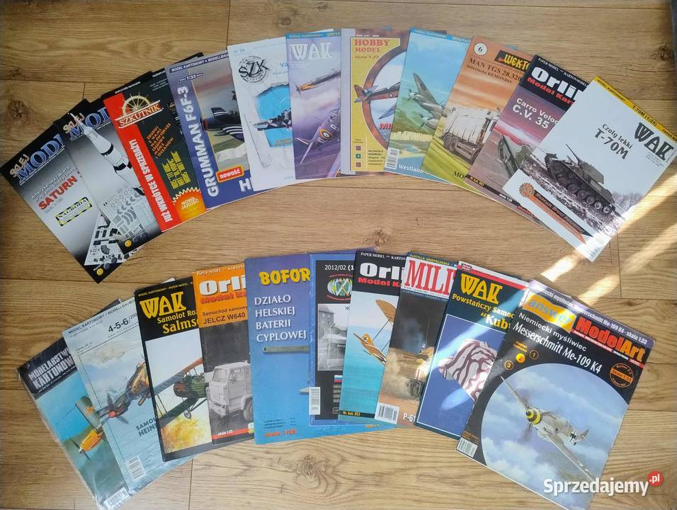 Modele kartonowe samoloty statki czołgi pojazdy Świdnik sprzedam