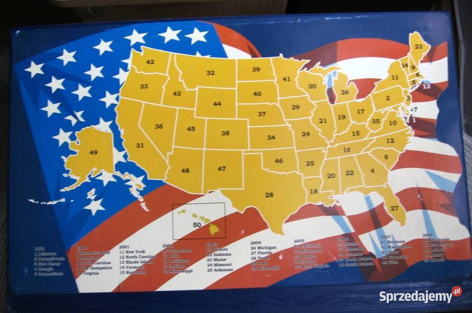 USA Quarter Dolar Stany USA 50 W pięknym Kalisz