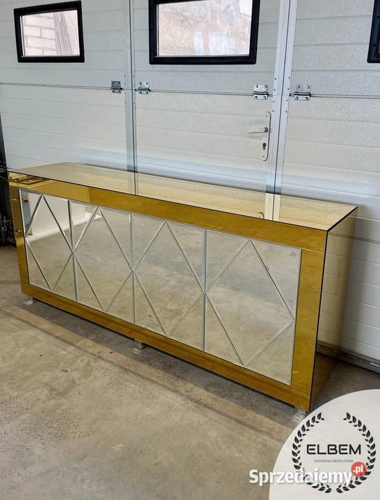 Złota lustrzana komoda Glamour 80cm mazowieckie