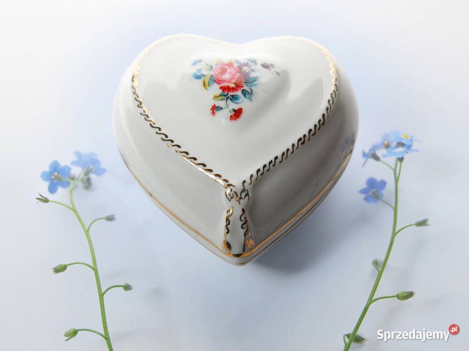 Puzderko szkatułka serce porcelana Ćmielów Lublin