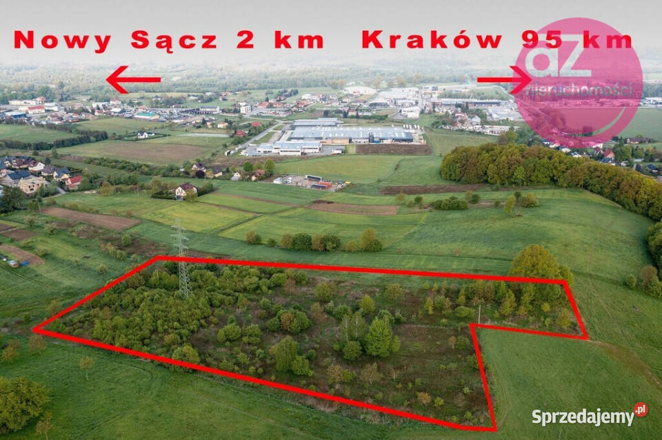 Działka Nowy Sącz Zabełcze polna