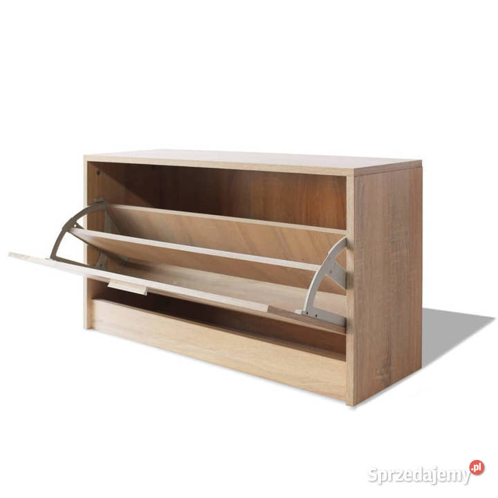Szafka na buty kolor dębowy 80x24x45 WM243049 Warszawa