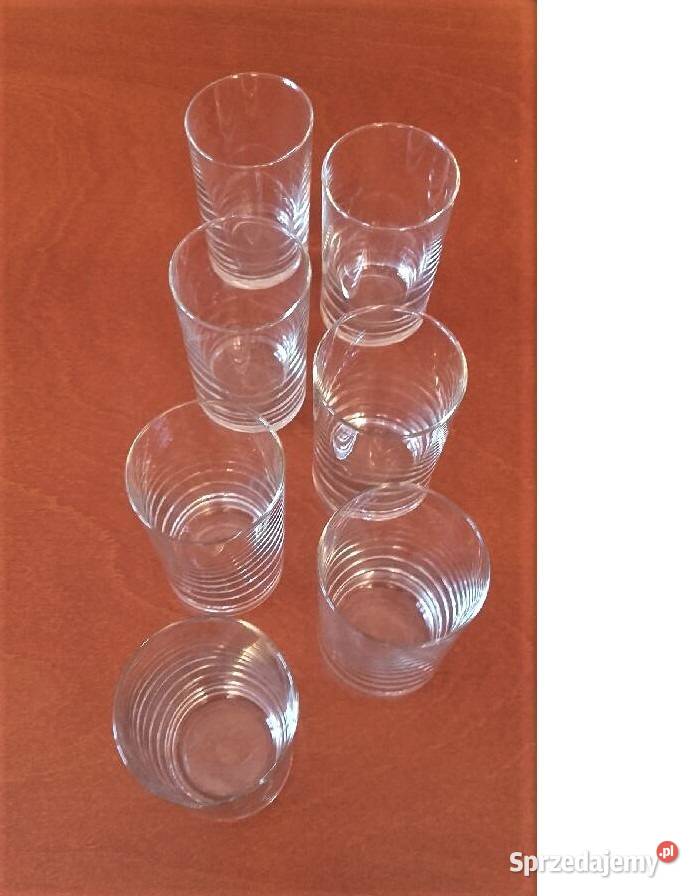 6 literatek z cienkiego przezroczystego szkła małopolskie Kraków