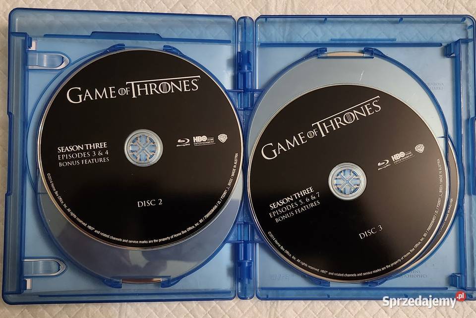 Gra o tron sezon 3 bluray Warszawa