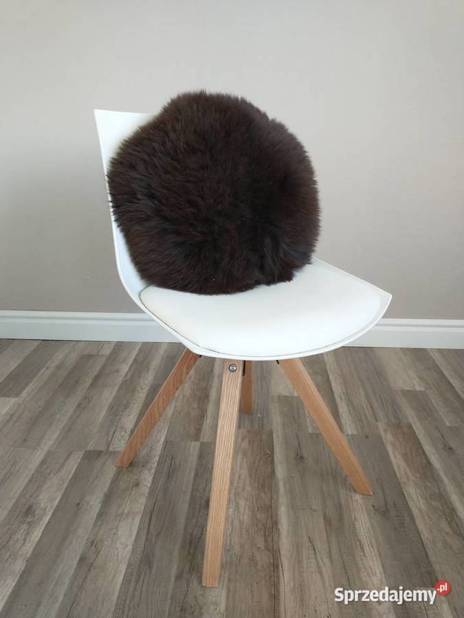 Poduszki Okrągłe Skóra Owcza Naturalna Poduszka