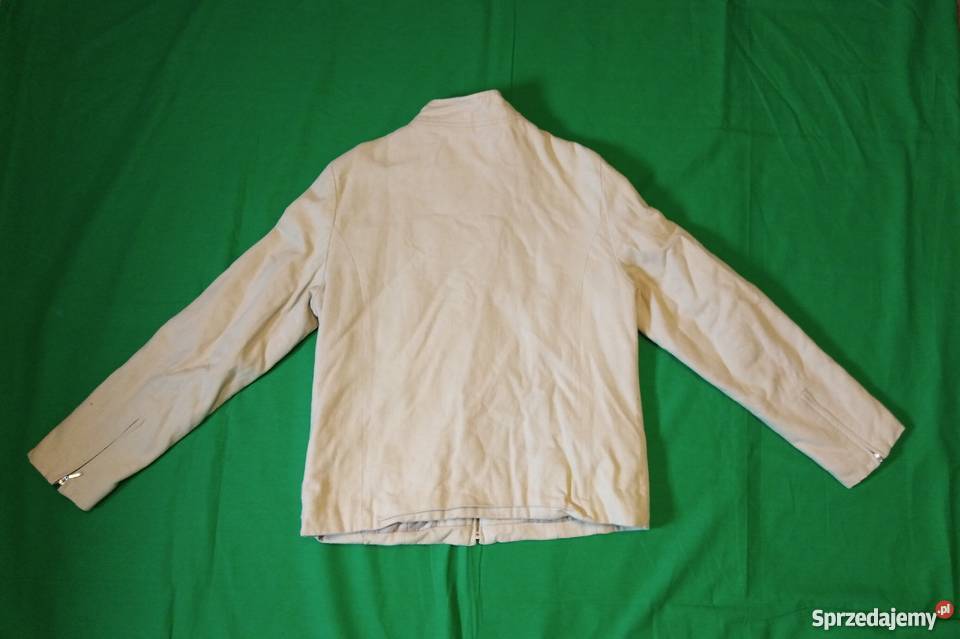Wiosennojesienna kremowa kurtka brytyjskiej Warszawa