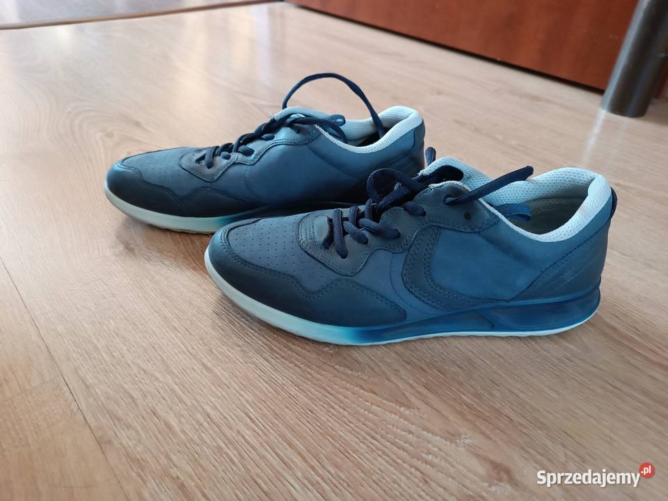 Buty sportowe męskie ECCO skóra niebieskigranat śląskie Szczyrk