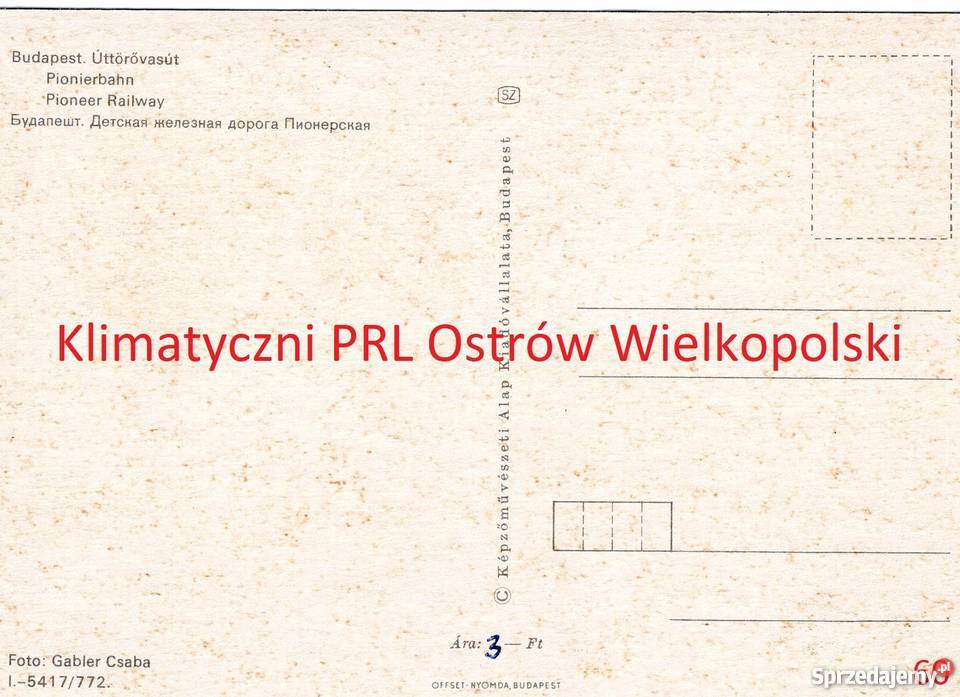 Pocztówka Post card Budapest ttrvast Kolejka Pocztówki i karty telefoniczne Bielsko-Biała