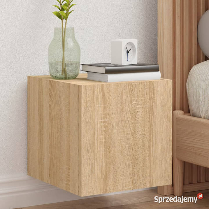 Ścienna szafka TV z LED dąb sonoma 305x35x30 sprzedam