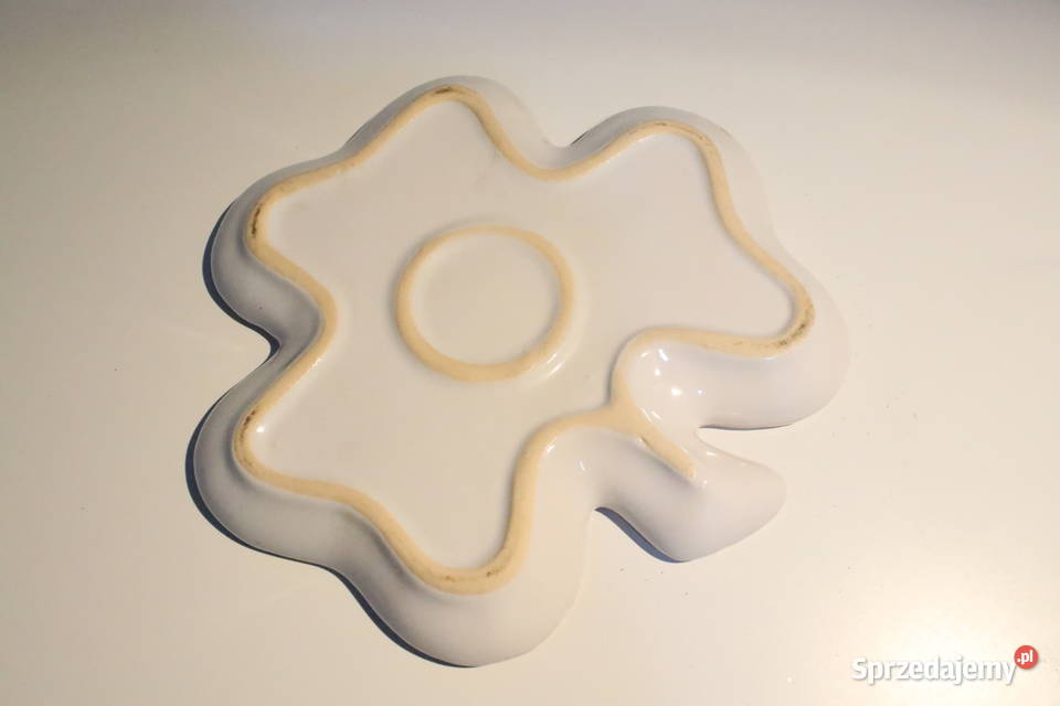Porcelanowy talerzyk koniczynka PRL 2 Wrocław