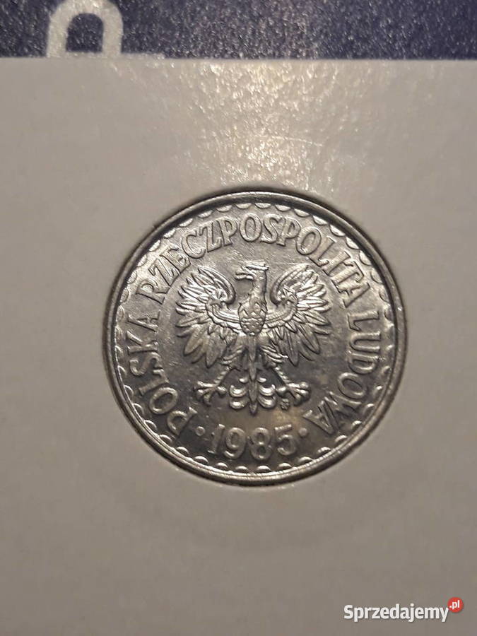 1 złoty 1985 r 8 ookoło mennicze wielkopolskie Konin sprzedam