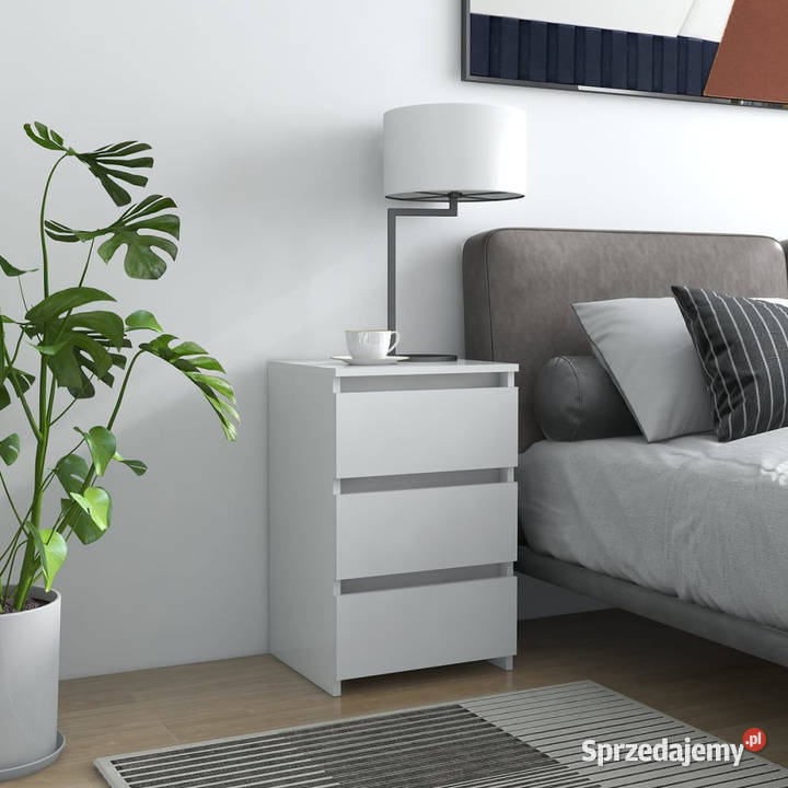 Szafka nocna biała 40x35x625 materiał Warszawa