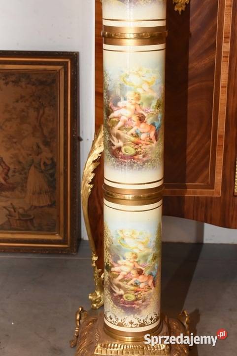 Pałacowy Postument Marmurowy Kolumna Marmur Brąz Kraków