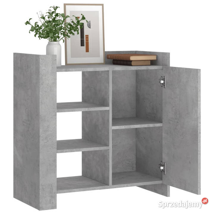 Szafka szarość betonu 735x35x75 materiał Szafki