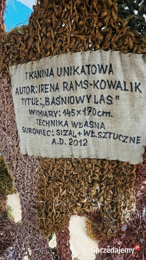 Baśniowy las tkanina artystyczna Irena Sztuka współczesna Kraków