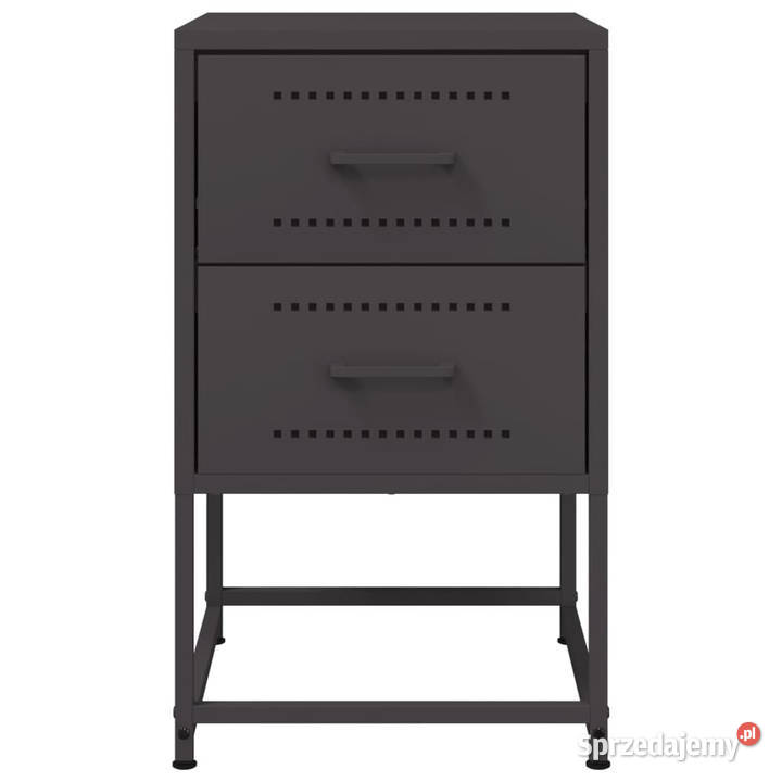 Szafka nocna czarna 36x39x605 stal WM846458 Warszawa