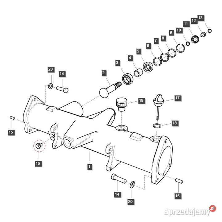 Śruba M10 x 15 LS MT125 LS XJ25 TRG400 40206416 Tajęcina