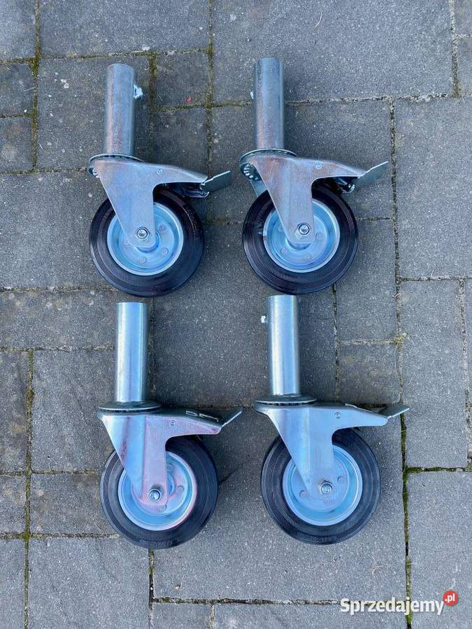 kółko gumowe z hamulcem fi 160 mm koło jezdne Rusztowania Kraków