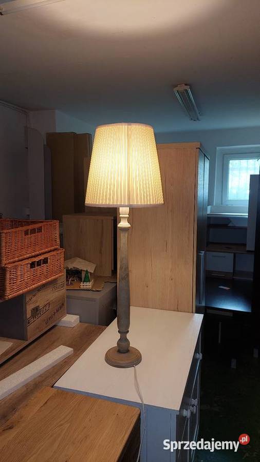 Lampa stojąca z abażurem Poznań sprzedam