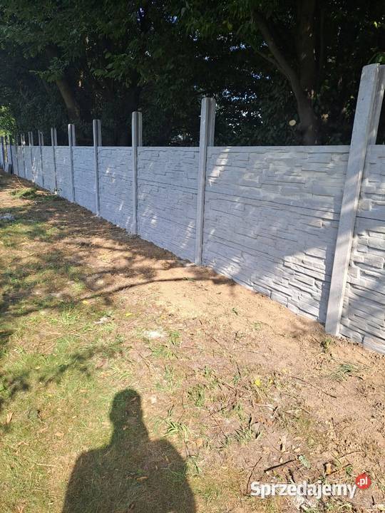 Markowe ogrodzenia betonowe Płyty słupki Bielany Wrocławskie