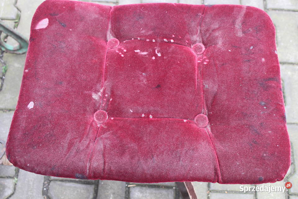 stary taboret do pianina Kalisz