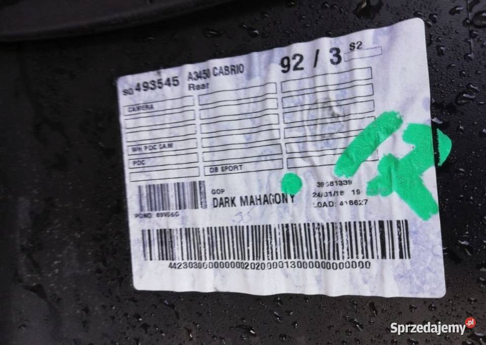 ZDERZAK TYŁ TYLNY OPEL CASCADA ASTRA J IV CABRIO Nowy Tomyśl sprzedam