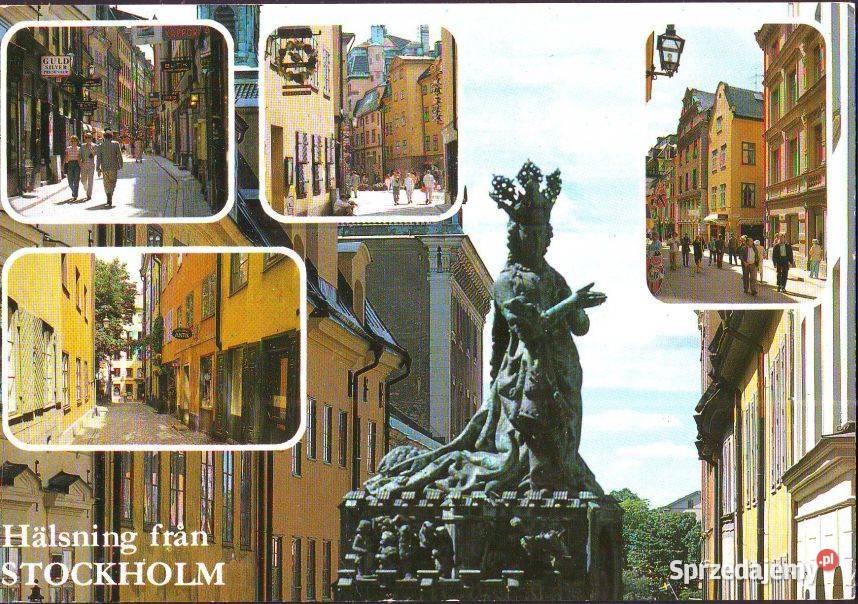 Kart Pocz Szwecja Sztokholm widoki Gliwice