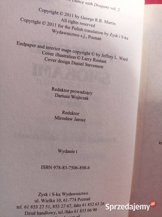 Taniec ze smokami Martin książki używane