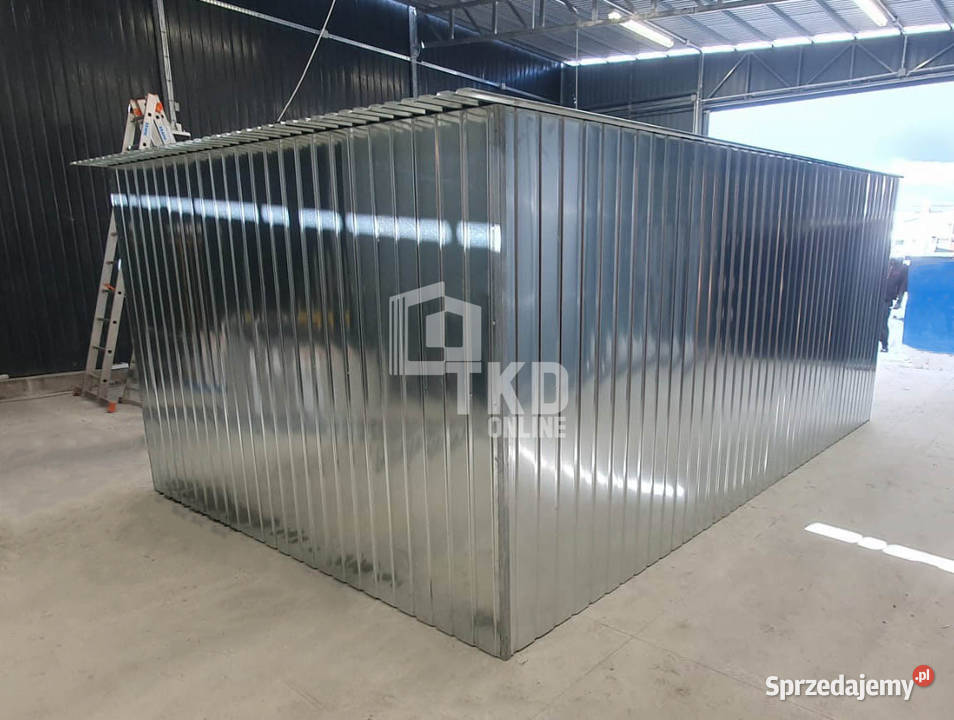 Garaż blaszany 3x5m brama dwuskrzydłowa ocynk sprzedam