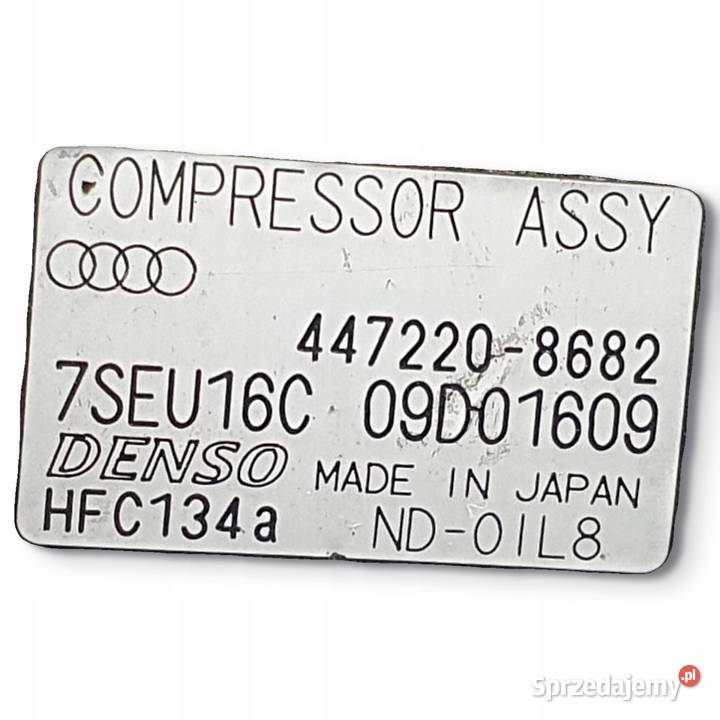 SPRĘŻARKA KLIMATYZACJI Audi A4 B6 19 TDI Denso Chełm