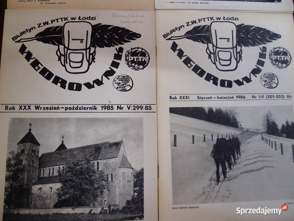 Biuletyn PTTK Wędrownik lata 80te PRL Łódź sprzedam