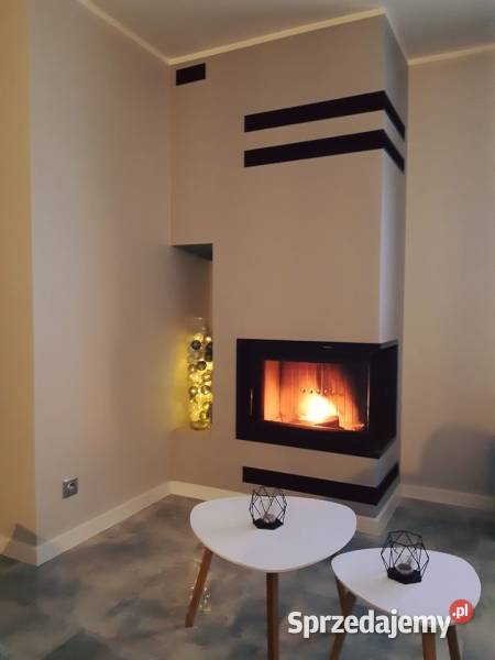 KOMINEK wkład narożny Hitze z zabudową Oborniki sprzedam