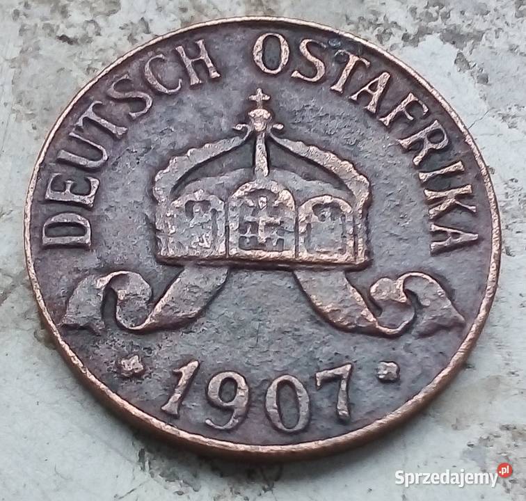 NIEMIECKA AFRYKA WSCHODNIA1 HALERZ1907 rJBRĄZ Legionowo