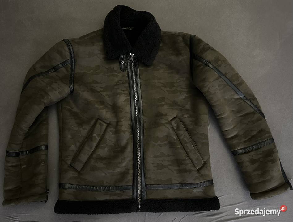 Kurtka ZARA kożuch zimowa męska z miśkiem Rozmiar M mazowieckie Płock