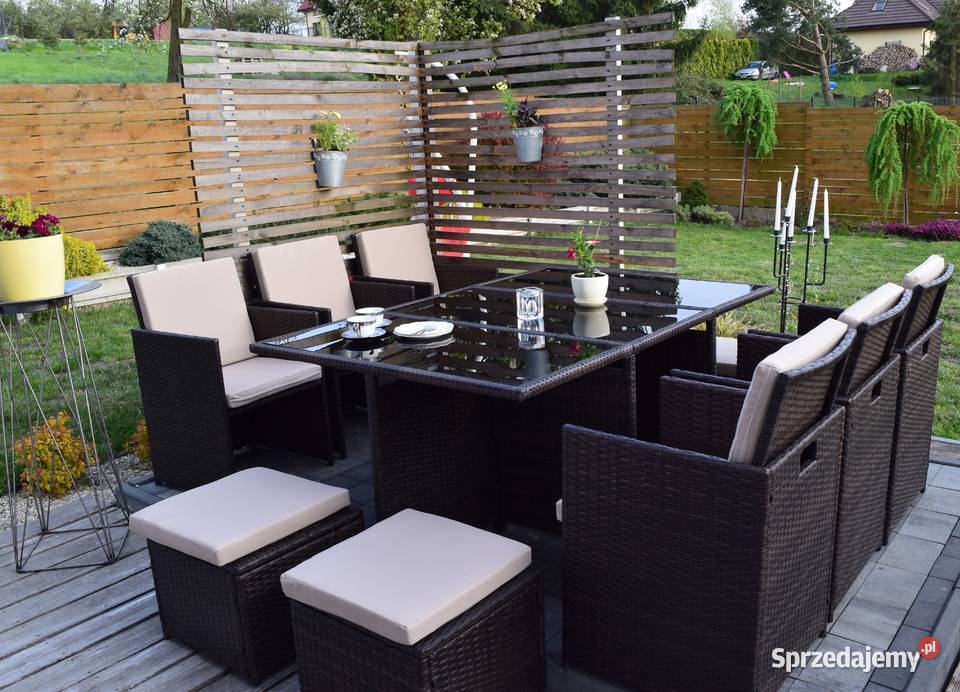 Zestaw 101 tulipan XL styl tecchnorattan brąz Bosutów
