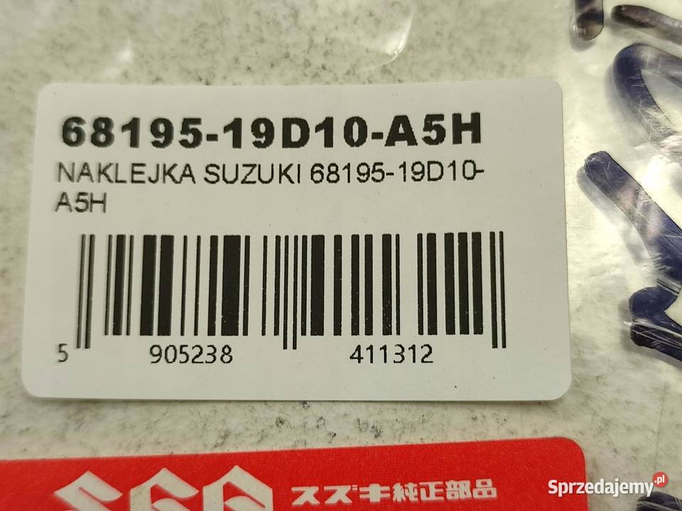 NAKLEJKA NA LEWY BOCZEK SUZUKI RGV250 19911996 lubelskie