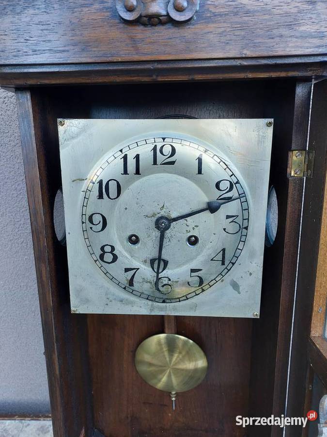 Stary zegar ścienny PHS przedwojenny sprawny Tczew